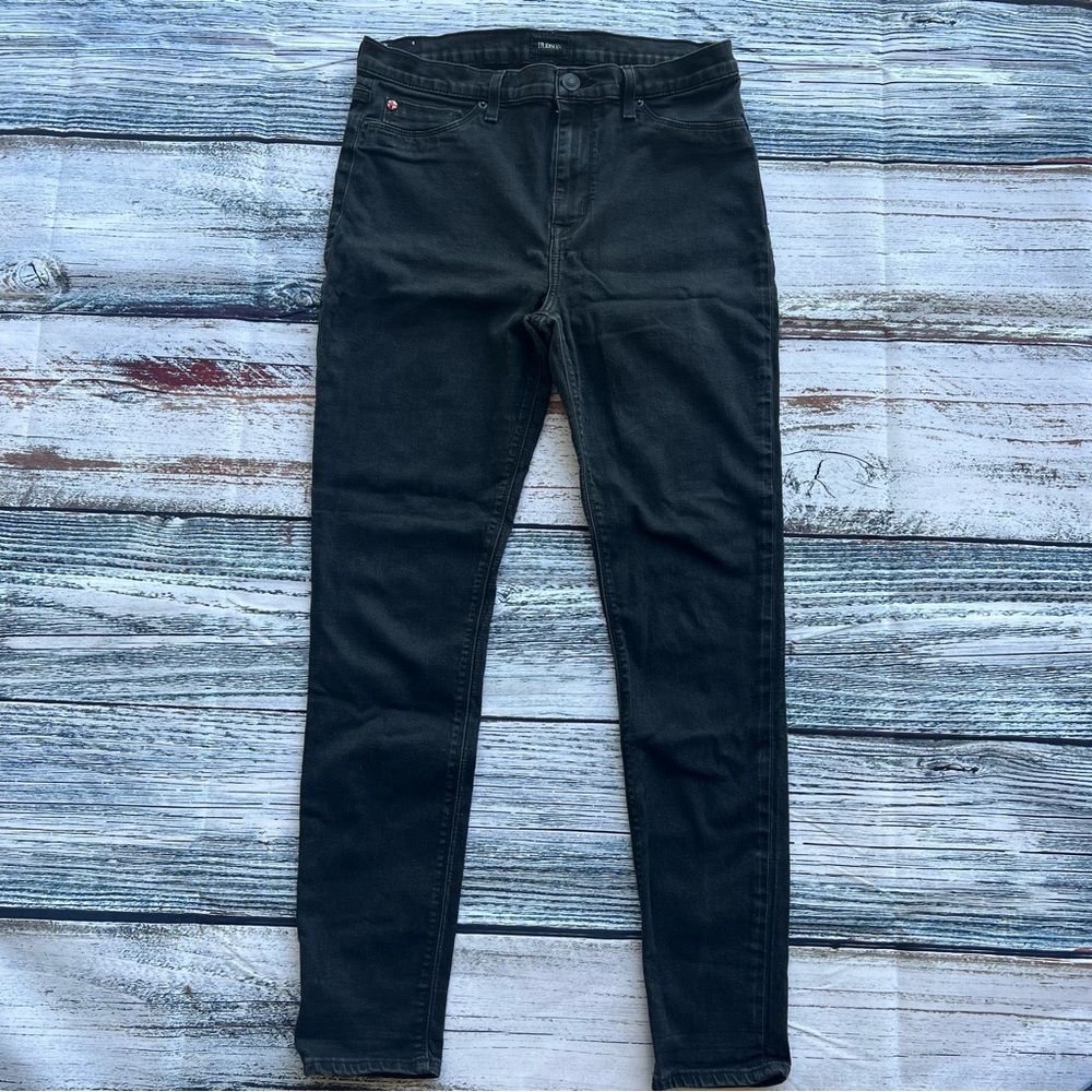 Hudson Blair High Rise Super Skinny black jeans EUC